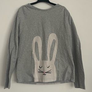 Girls long sleeve bunny shirt.